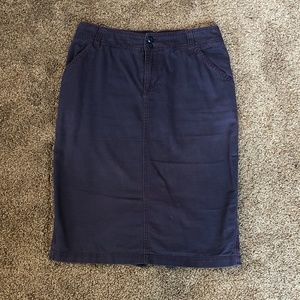 Navy Anthropology skirt